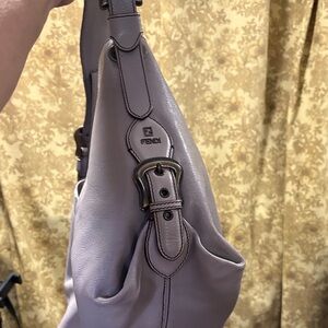 Fendi Lavender Leather Shoulder Bag